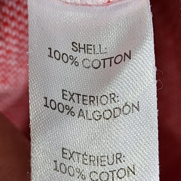 Womens Calvin Klein Jeans Cropped Sweater Red & White 100% Cotton Long Sleeve S - Picture 8 of 13